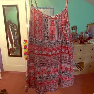 Colorful, patterned dress